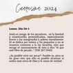 May be an image of text that says 'Cuarestna 2024 Lunes. Día 34-1 Jesús es amigo de los pecadores... es la bondad y misericordia personificadas, especialmente frente a los marginados y pobres moralmente. El se dedica por entero a los pequeños y no se muestra contrario a la ley israelita, sino que recoge el razonamient de ésta y dice "el que esté libre de pecado..." (PJK 28.7.1945) ¿Es posible vivir sin pecar? Posible es, pero es un gran reto que sólo es posible alcanzar si andas más cerca de Dios y lo amas de verdad.'