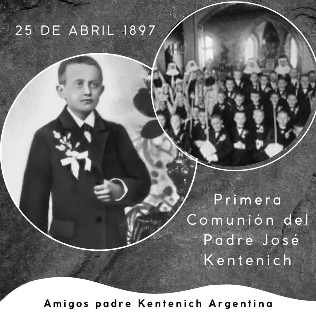 On the day of his First Communion, April 25, 1897, the second Sunday of Easter,