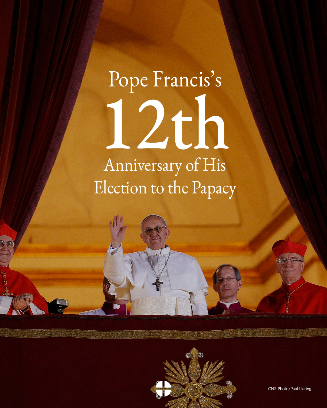 Today, we pray for Pope Francis on the 12th anniversary of his election to the p