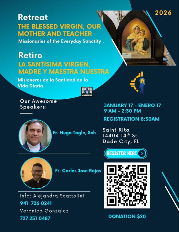 𝐓𝐡𝐞 𝐁𝐥𝐞𝐬𝐬𝐞𝐝 𝐕𝐢𝐫𝐠𝐢𝐧, 𝐨𝐮𝐫 𝐌𝐨𝐭𝐡𝐞𝐫 𝐚𝐧𝐝 𝐓𝐞𝐚𝐜𝐡𝐞𝐫 -  𝐌𝐢𝐬𝐬𝐢𝐨𝐧𝐚𝐫𝐢𝐞𝐬 𝐨𝐟 𝐭𝐡𝐞 𝐄𝐯𝐞𝐫𝐲𝐝𝐚𝐲 𝐒𝐚𝐧𝐜𝐭
