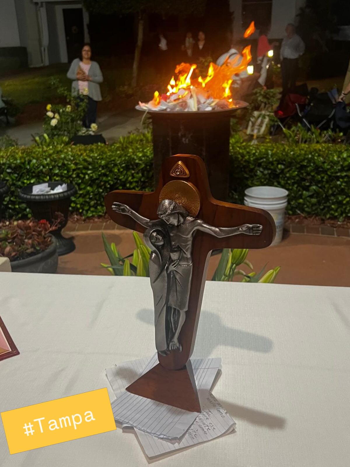 The Cross of the New Unity has arrived to Tampa Bay.
