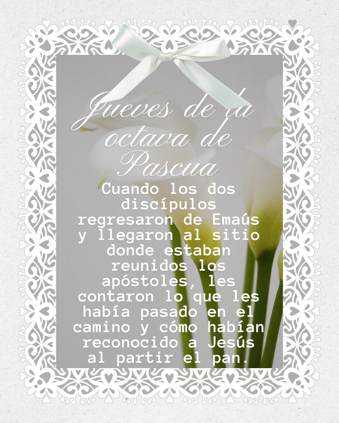 Thursday in the Octave of Easter
