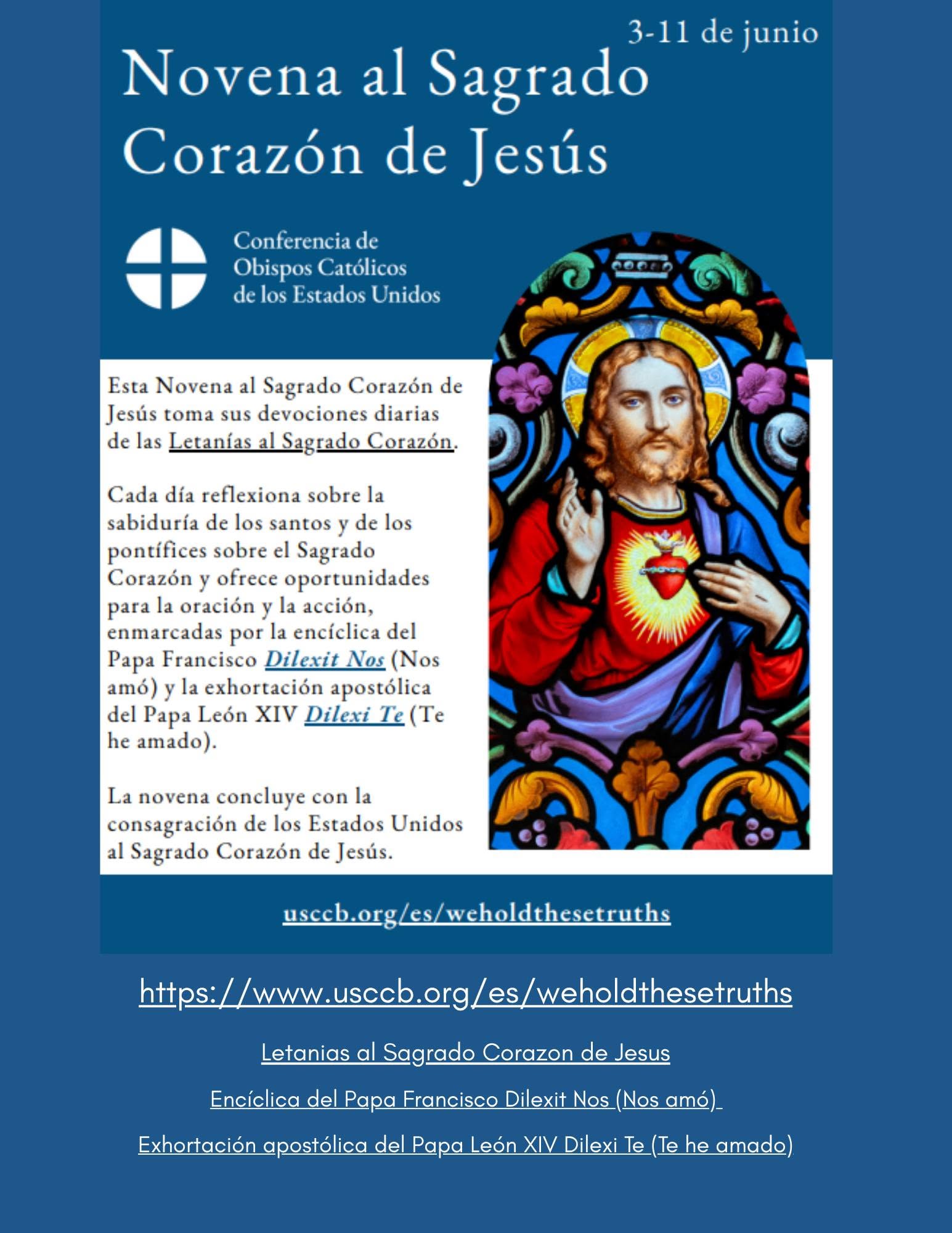 Novena al Sagrado Corazón de Jesús - 9 de junio