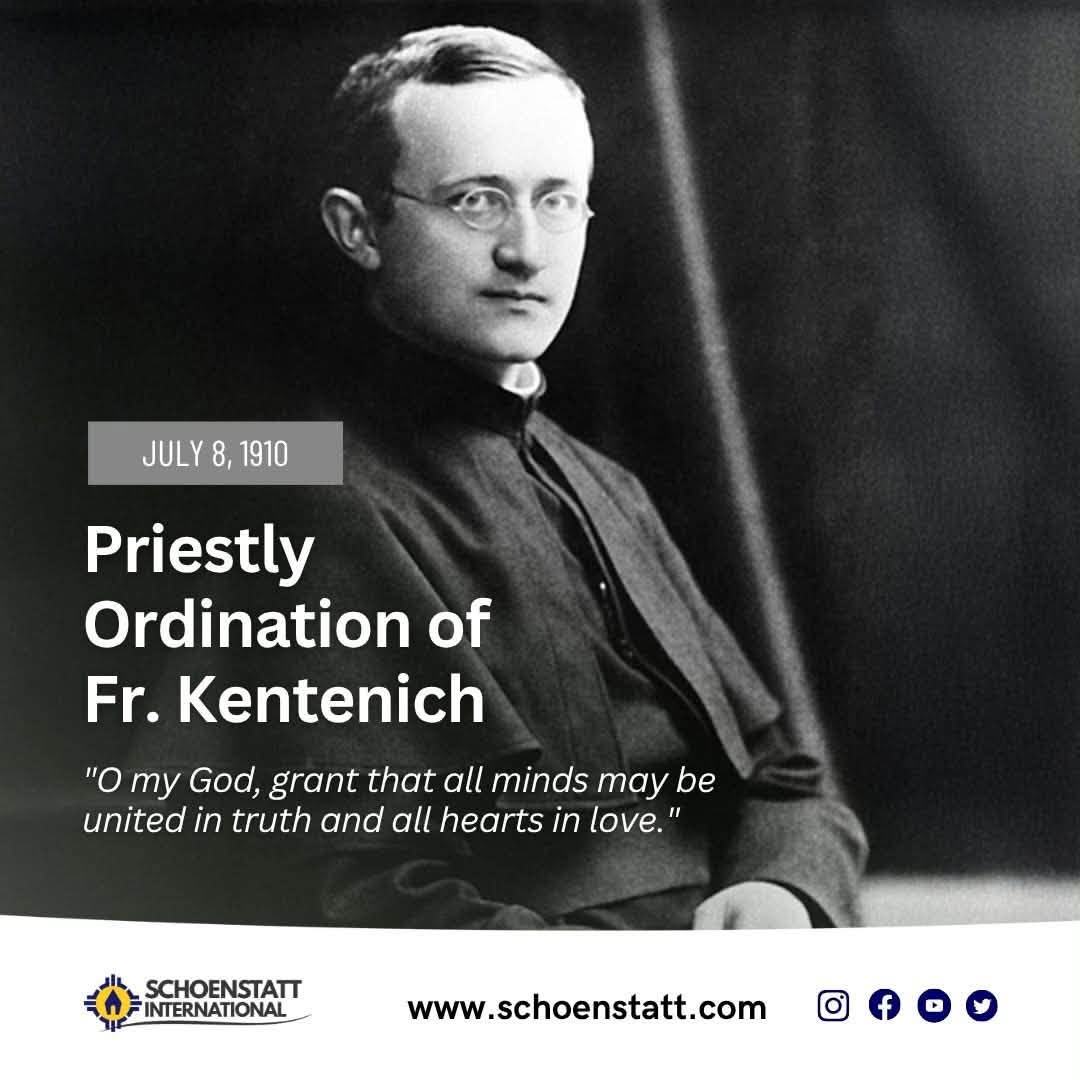EN: "O my God, grant that all spirits be united in truth and all hearts in love.