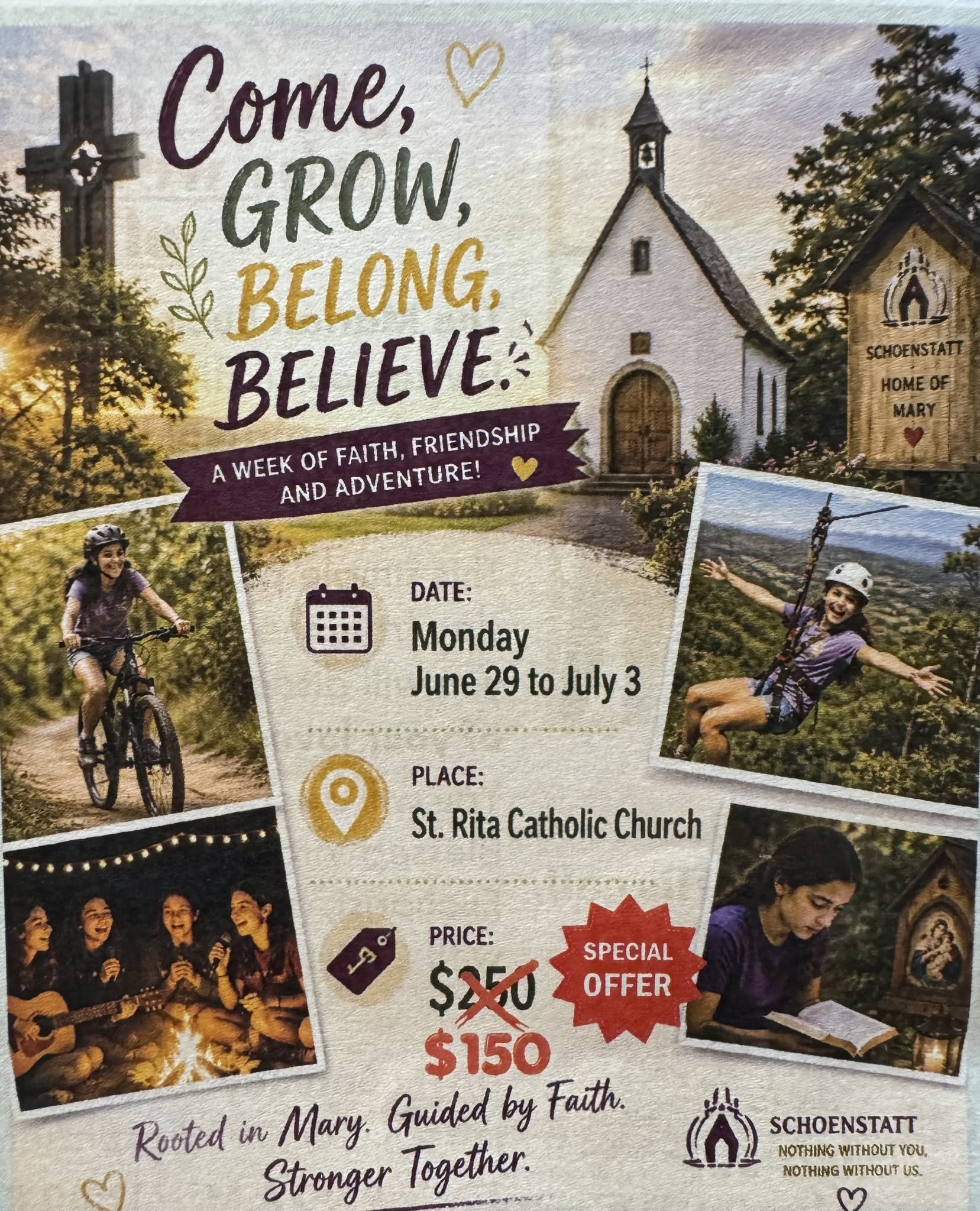 ES: The Schoenstatt Tampa Bay Girls'  held its first summer camp at Saint Rita C