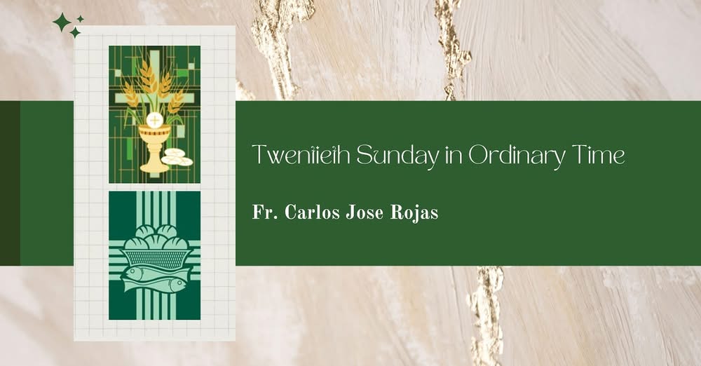 Homily - Twentieth Sunday in Ordinary Time