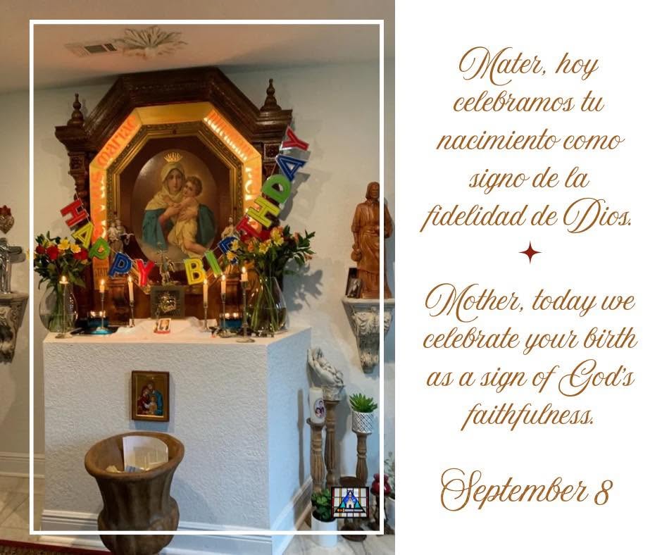 EN: Feast of the Nativity of the Blessed Virgin Mary.