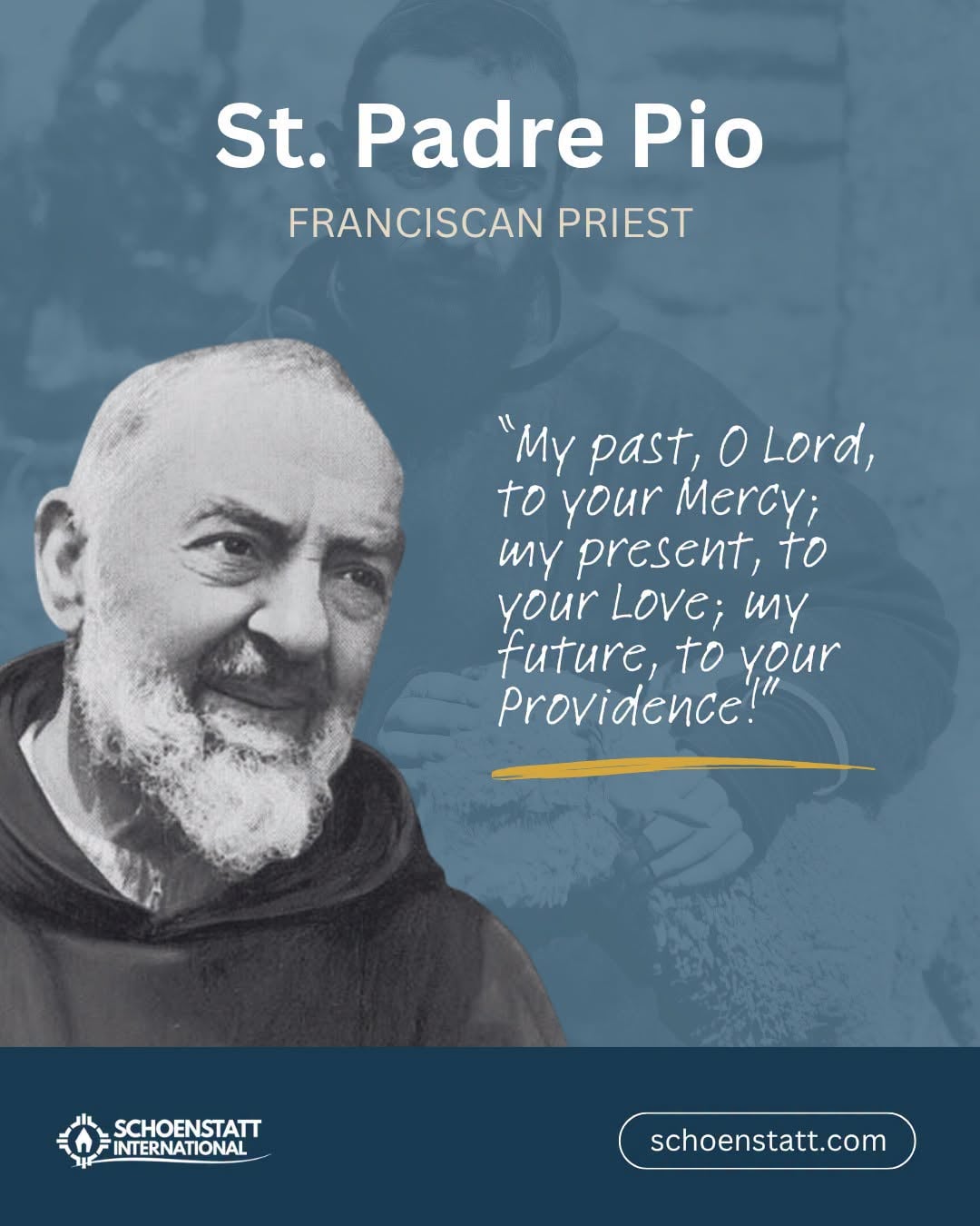 IT: Oggi celebriamo San Padre Pio. La sua vita ci ricorda che la santità non sta