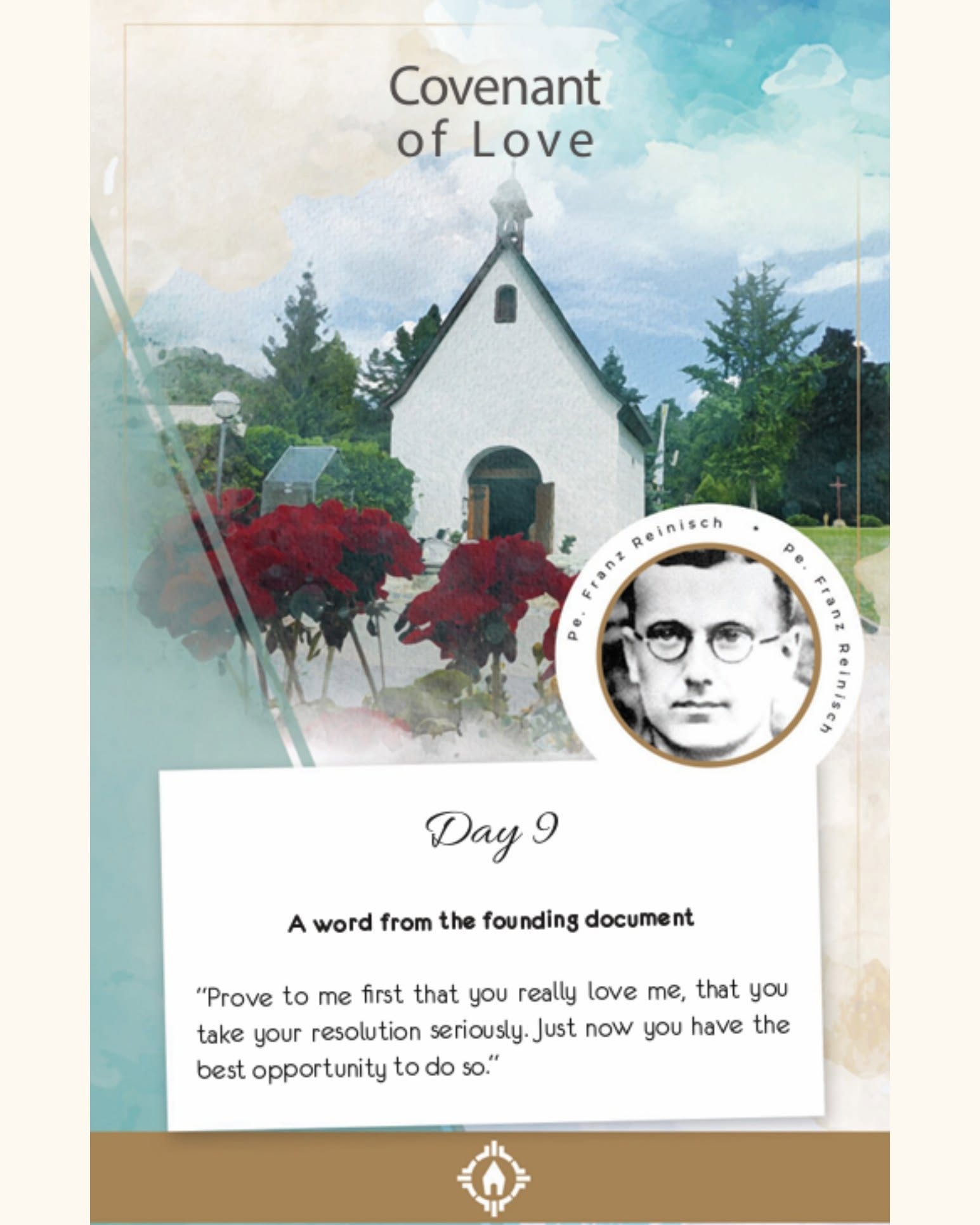 Day 9 – Novena towards the Covenant of Love Day