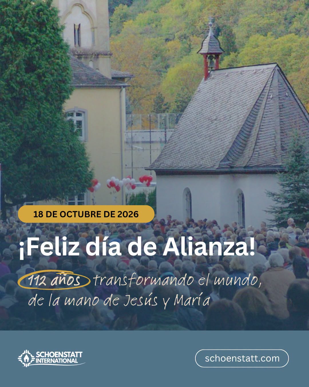 EN: 112 years since the first Covenant of Love... Today, Schoenstatt is present