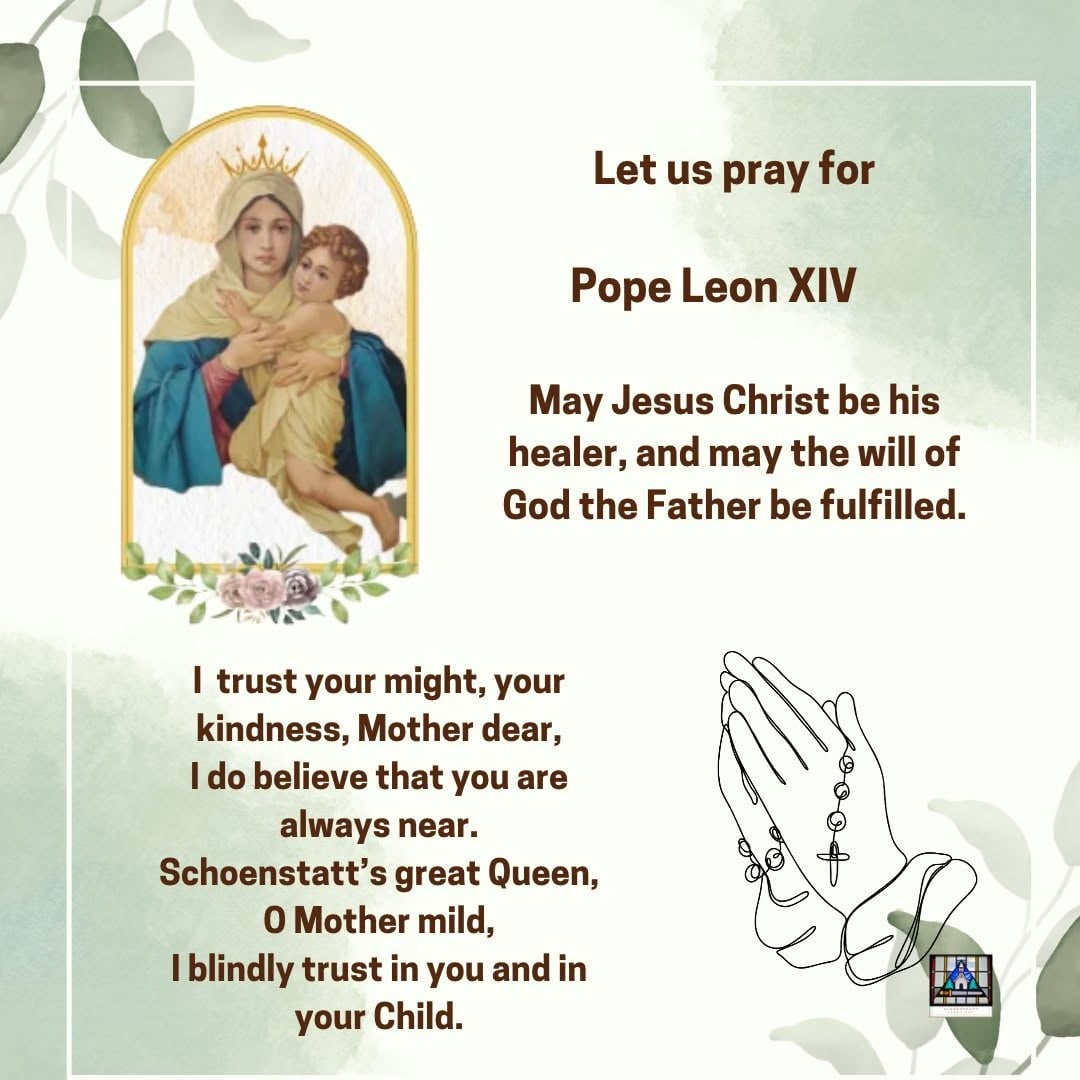 Let us pray for our beloved Pope.