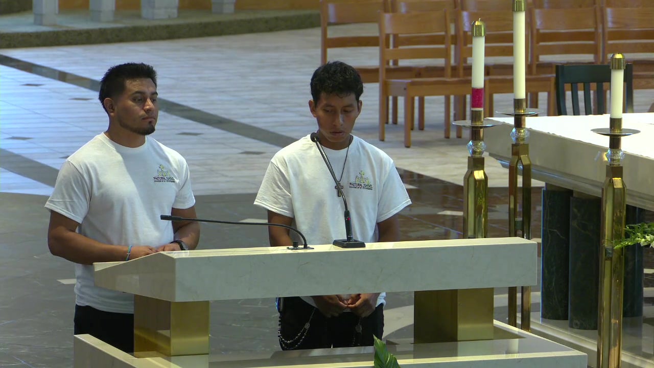 Pray along with Bishop Gregory Parkes and the Hispanic community from parishes a