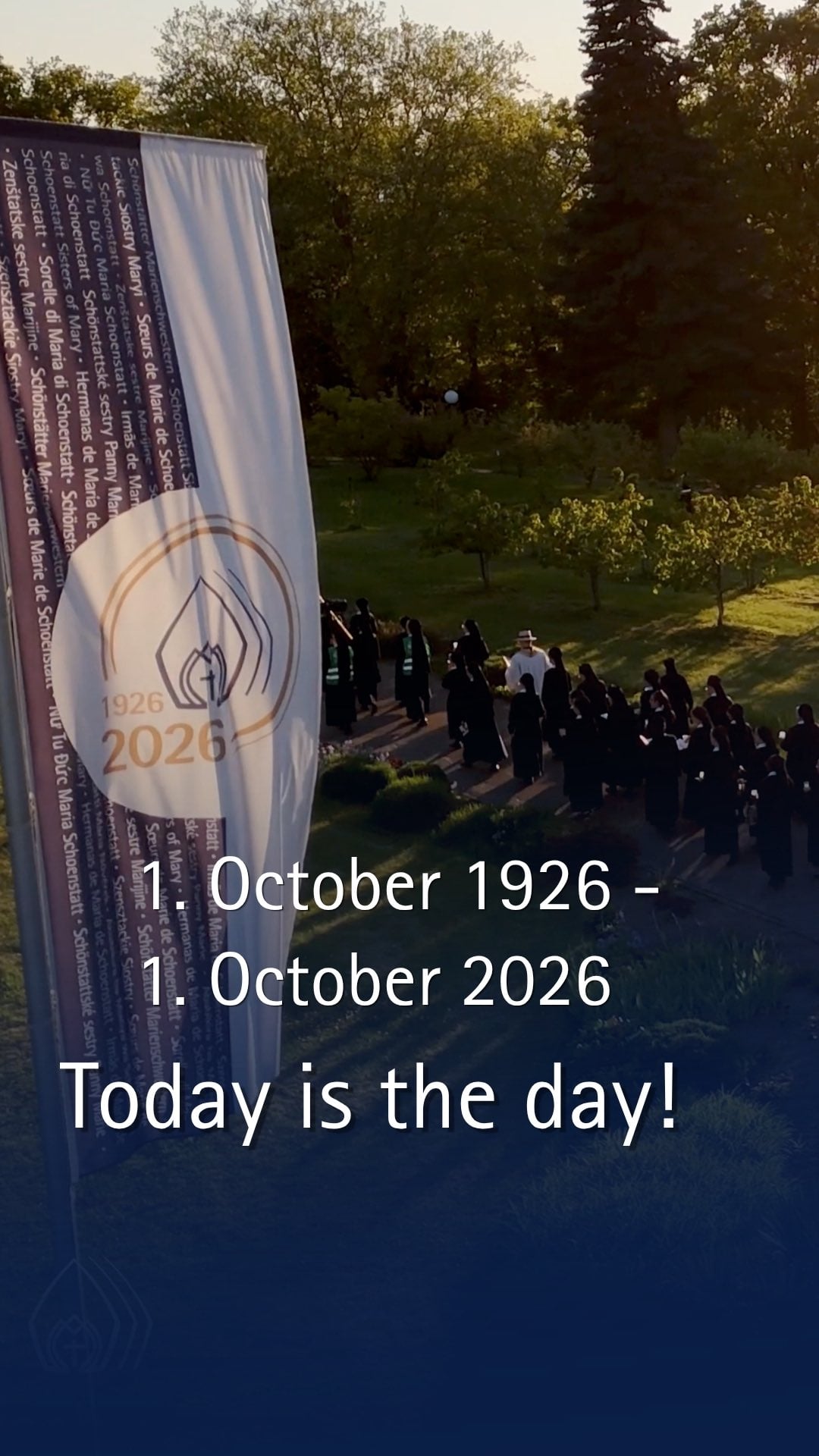 Today is the day! On October 1, 1926 — exactly 100 years ago — the Community of